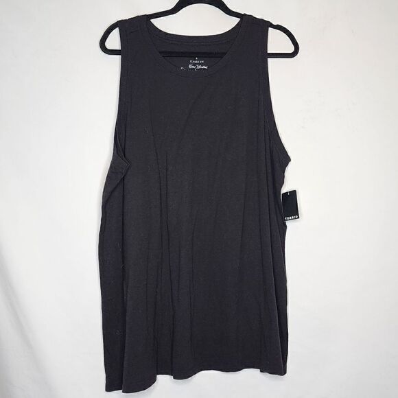 4X 26W Torrid Black Classic Fit Tank Vintage Triblend Jersey Knit Layering Crew - Picture 3 of 7